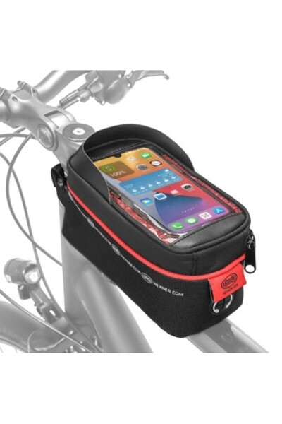 Heyner Geantă de bicicletă impermeabilă cu suport pentru telefon