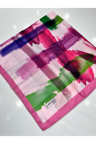 Generic Brand Silk Cotton Scarf Sports Pattern - 9
