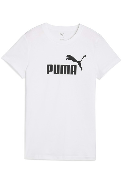 Puma 682370 ESS No 1 Logo Tee Tişört T-Shirt Kadın Tişört BEYAZ