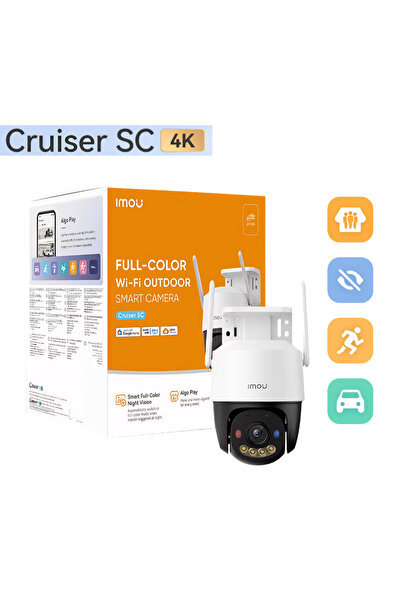 Imou Cruzer Sc Smart Wifi Poe Camera 8Mp 4K 360 Degree Outdoor Surveillance C...