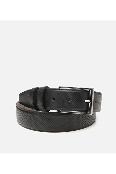 Hotiç Men's Leather Black Belt