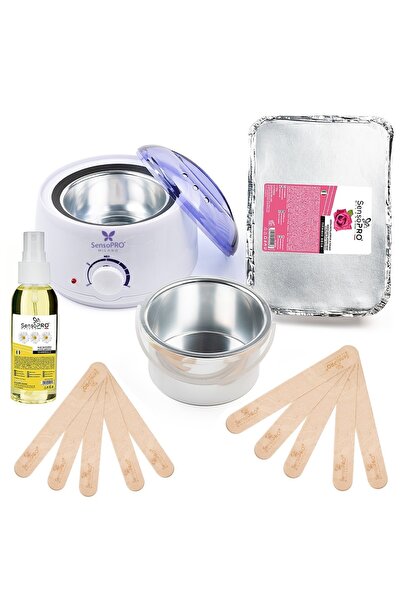 SensoPRO Milano Kit de epilare cu ceară tradițională Rose, 1 kg