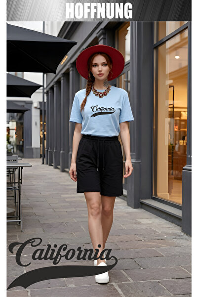 HOFFNUNG Set casual unisex cu mânecă scurtă și imprimeu CALIFORMIA HOFFNING, ...