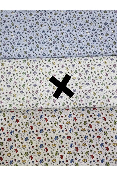 daisy star Poplin Kumaş ( kelebek desen 50 x 170 )