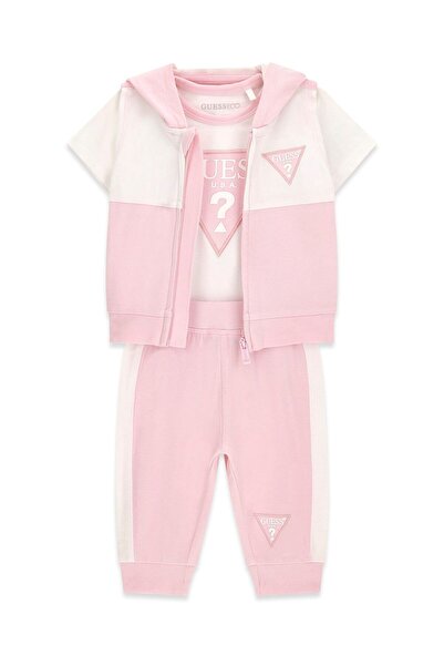 Guess SET HOODED VEST+SS BODY+PANTS