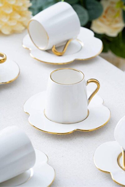 ACAR Lotus 6-Person Coffee Cup Set - 90 ml Sct-06172