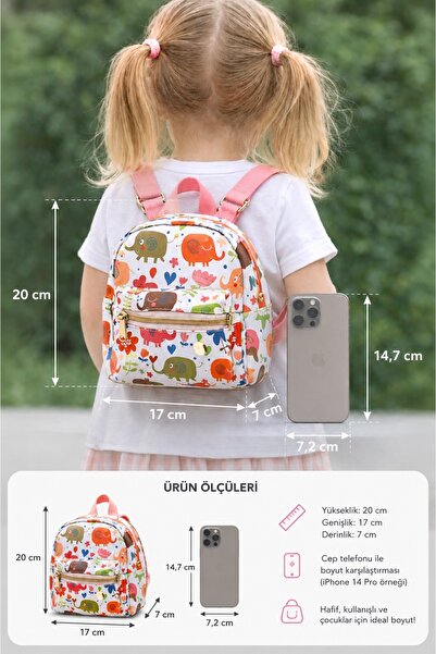 GlassySKY Mini rucsac de lux pentru fete, cu căptușeală cu fermoar, cu figuri...