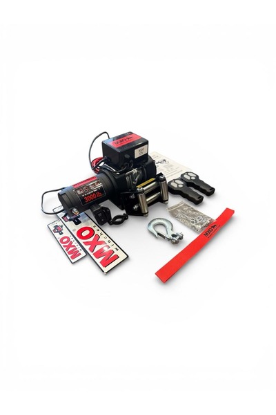 MXO VİNÇ P. 3000 LB ÇELİK HALATLI 12V ATV VİNCİ