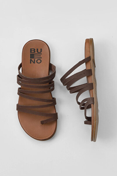 Bueno Shoes Flip-flops Taba Nubuck pentru damă 01wu4238