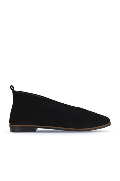 Bueno Shoes Black Nubuck Women's Flat Boots 01Wd3504
