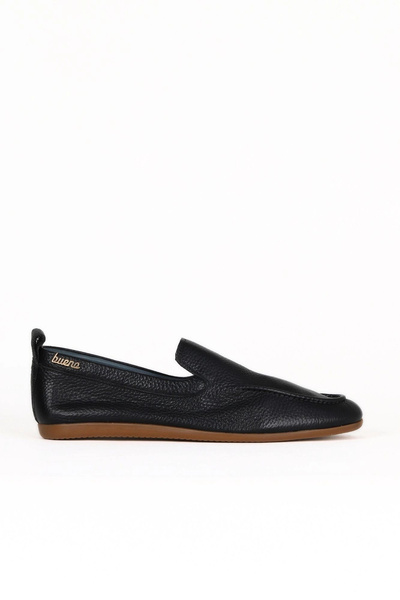 Bueno Shoes حذاء كاجوال رجالي من الجلد باللون الأسود 01me9400