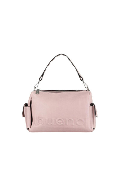 Bueno Shoes Geantă de umăr pentru femei din piele Dusty Rose