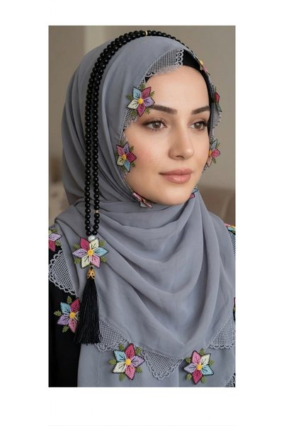 NUMİSTORE Needlework Prayer Rug with Prayer Beads