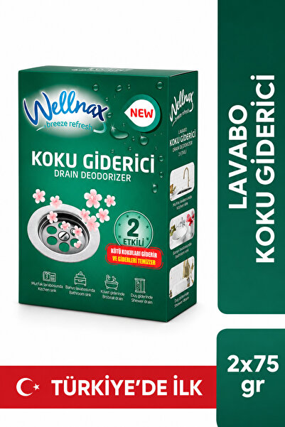 Wellnax breeze refresh Lavabo Koku Giderici Anında Etkili 2x75 g