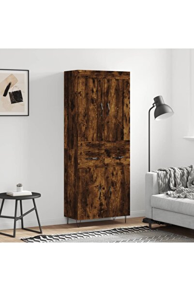 Concept Dulap înalt, stejar fumuriu, 69,5x34x180, lemn compozit