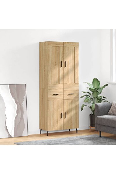 Concept Dulap înalt, stejar sonoma, 69,5x34x180 cm, lemn compozit