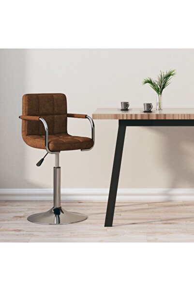 Concept Scaun de bar, maro, material textil