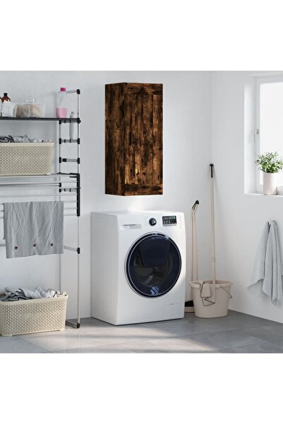 Concept Dulap de perete, stejar fumuriu, 34,5x34x90 cm, lemn prelucrat