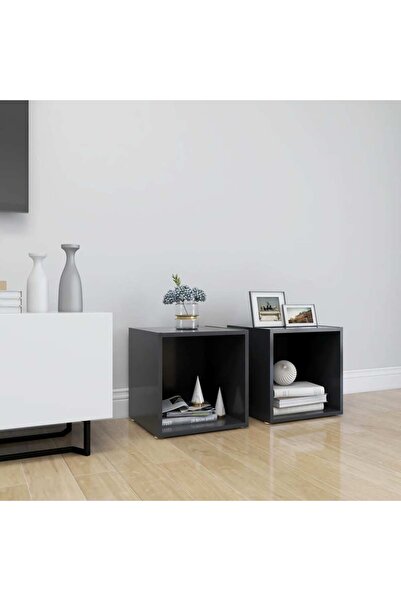 Concept Comode TV, 2 buc., gri, 37x35x37 cm, PAL