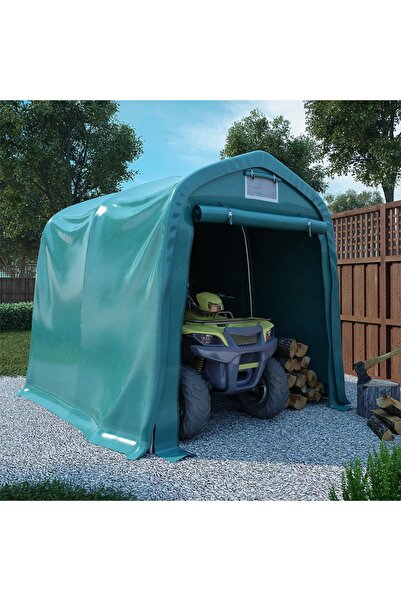 Concept Cort de garaj, verde, 2,4 x 2,4 m, PVC