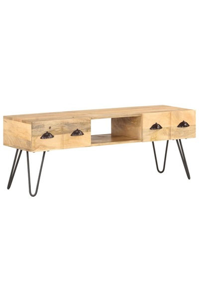 Concept Comodă TV, 120x35x45 cm, lemn masiv de mango
