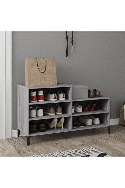 Concept Pantofar, gri sonoma, 102x36x60 cm, lemn prelucrat