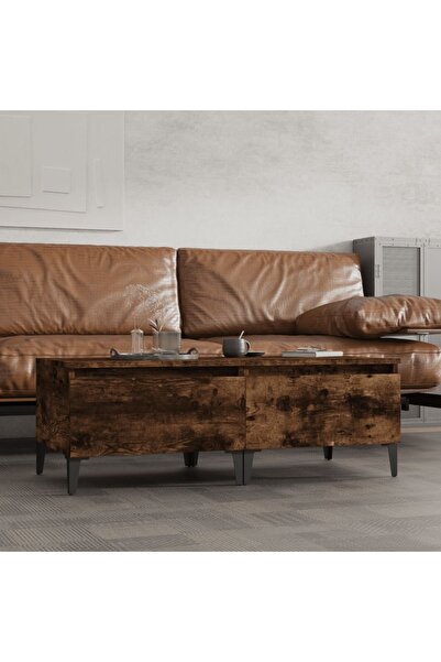 Concept Mese laterale 2 buc. stejar fumuriu 50x46x35 cm lemn prelucrat