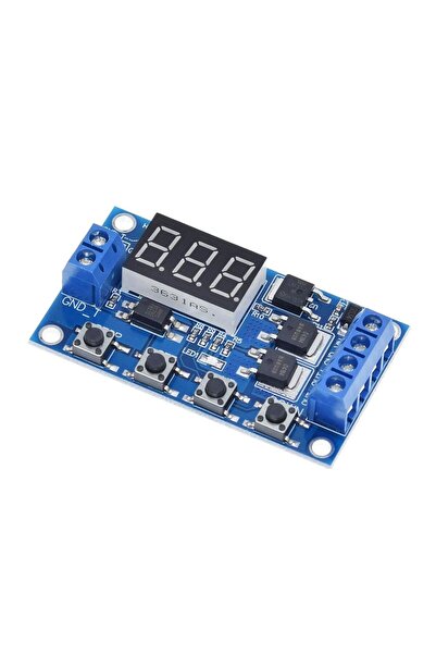 AEK-Tech Dual MOS 12 24V Zaman Ayarlı Geciktirmeli LED Ekran Zaman Rölesi