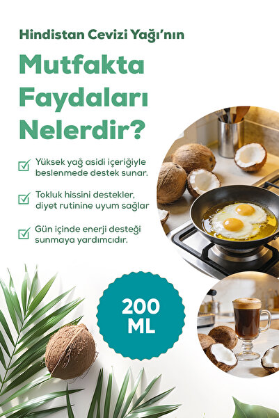 Arifoğlu Hindistan Cevizi Yağı Soğuk Sıkım 200 Ml %100 Doğal