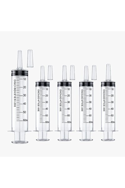 Genaric 60ml Feeding Syringe Set (5 Pack) – Pet & Liquid Dispenser Tool