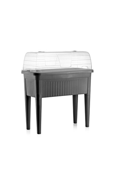 Omnipazar SO-ABS3 Fanuslu Ayaklı Bahçe Yetiştirme Saksı Seti 60 Litre No 3