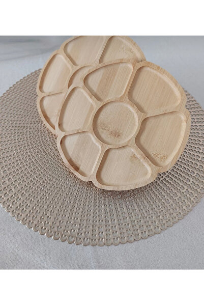 ARİN MODA Bamboo Multipurpose Presentation Plate 2 Pieces