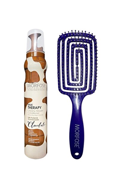 Morfose Saç Fırçası + Milk Therapy Saç Köpüğü Chocolate 200 ml