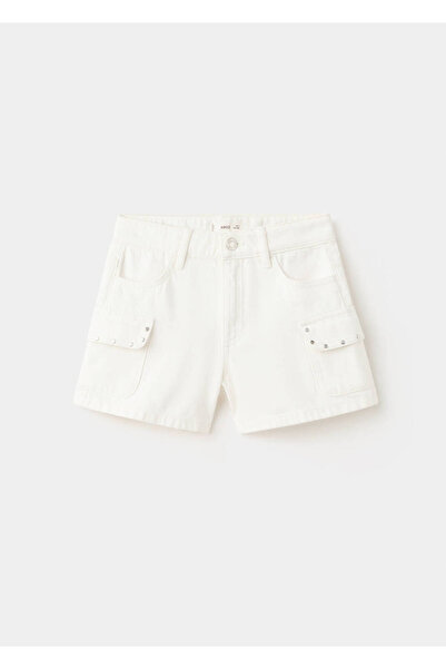 MANGO Kids Zımbalı cepli şort