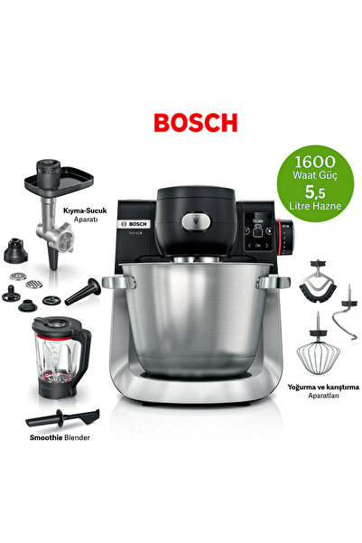 Bosch Kıyma Yapma & Hamur Yoğurma + Smoothie Blender 1600W 5,5Litre Paslanmaz...
