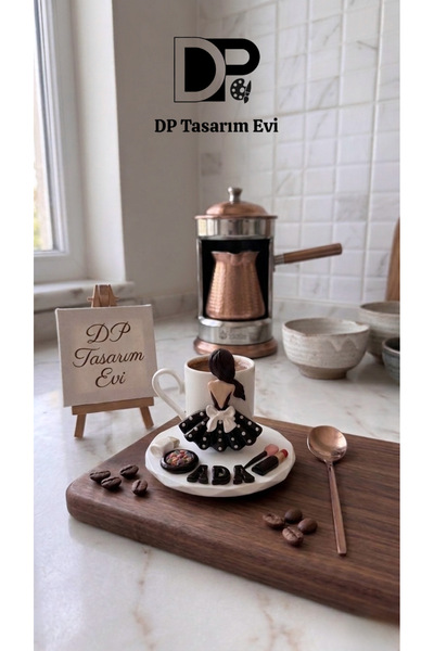 DP Tasarım Evi Özel İsimli Makyaj Ve Moda Tasarım El Yapımı Hediyelik Kahve F...