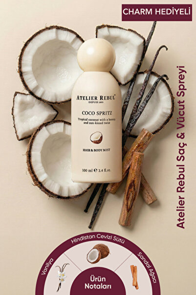 Atelier Rebul Coco Spritz Hindistan Cevizi ve Vanilya Saç & Vücut Spreyi 100 ...