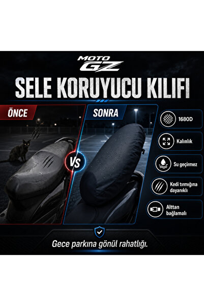 MOTO GZ Spacy Motorcycle Saddle Protective Cover |   Waterproof, 1680 Denier ...