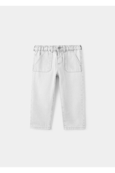 MANGO Baby Beli elastik düz jean