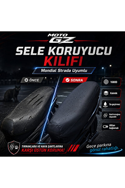 MOTO GZ Mondial Strada Motorcycle Saddle Protective Cover |   Waterproof, 168...