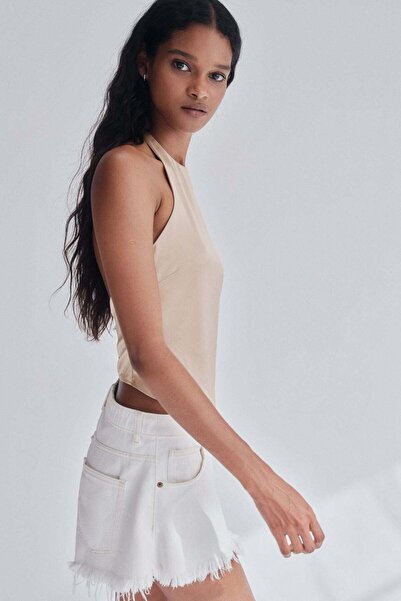 H&M Asymmetric halterneck top