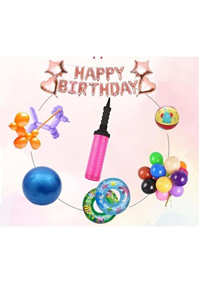 Liggo Çift Yönlü Pilates Pompası Balon Pompası Yüzme Malzemeleri Şişirme Pompası