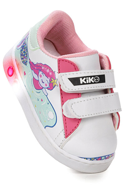 Kiko Kids Mermaid Cırtlı Işıklı Kız Bebek Spor Ayakkabı