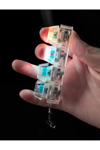 BESTTOYS Işıklı stres giderici click sesli ışıklı klavye LED ışıklı klavye an...