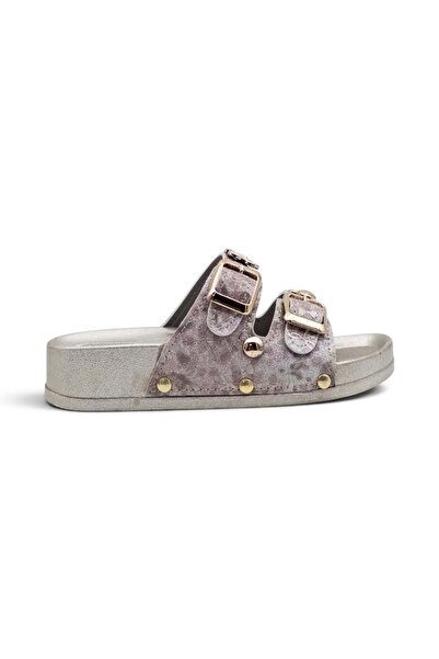 Demir L-0250 Double Buckle Girls' Slippers