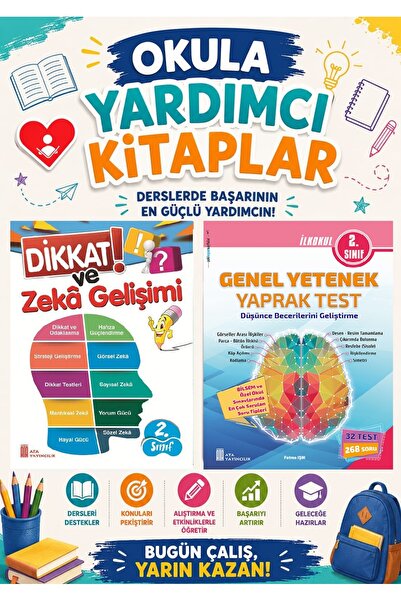 Ata Yayıncılık Ata 2.Sınıf Okula Yardımcı Dikkat Ve Zeka Gelişimi - Genel Yet...