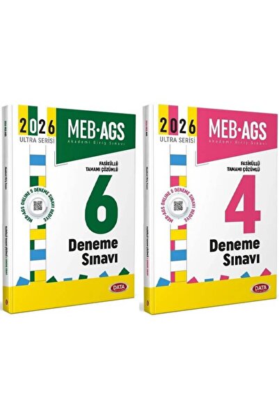 Anla Kazan Yayınları Data 2026 MEB-AGS Tüm Dersler 6+4 Deneme 2 li Set Ultra ...