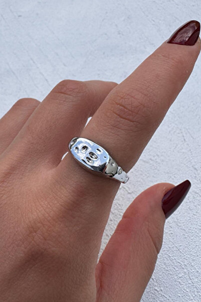 Leo'Stone Polished Asymmetric Curved Point Detailed Elegant Adjustable Women'...