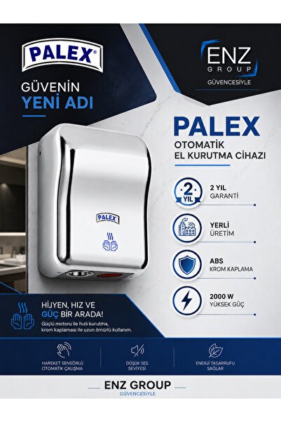 Photocell 2000w Chrome Plated Abs Hand Dryer