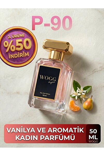 WOGG PARFÜM P90 Paradoxxx | Uzun Süre Kalıcı Kadın Parfümü | Yaz-Kış Kokusu | Armut, Yasemin, Vanilya | Edp 50 ml Parfümü